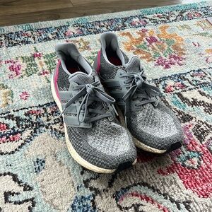 Adidas Ultra Boosts - gray and pink